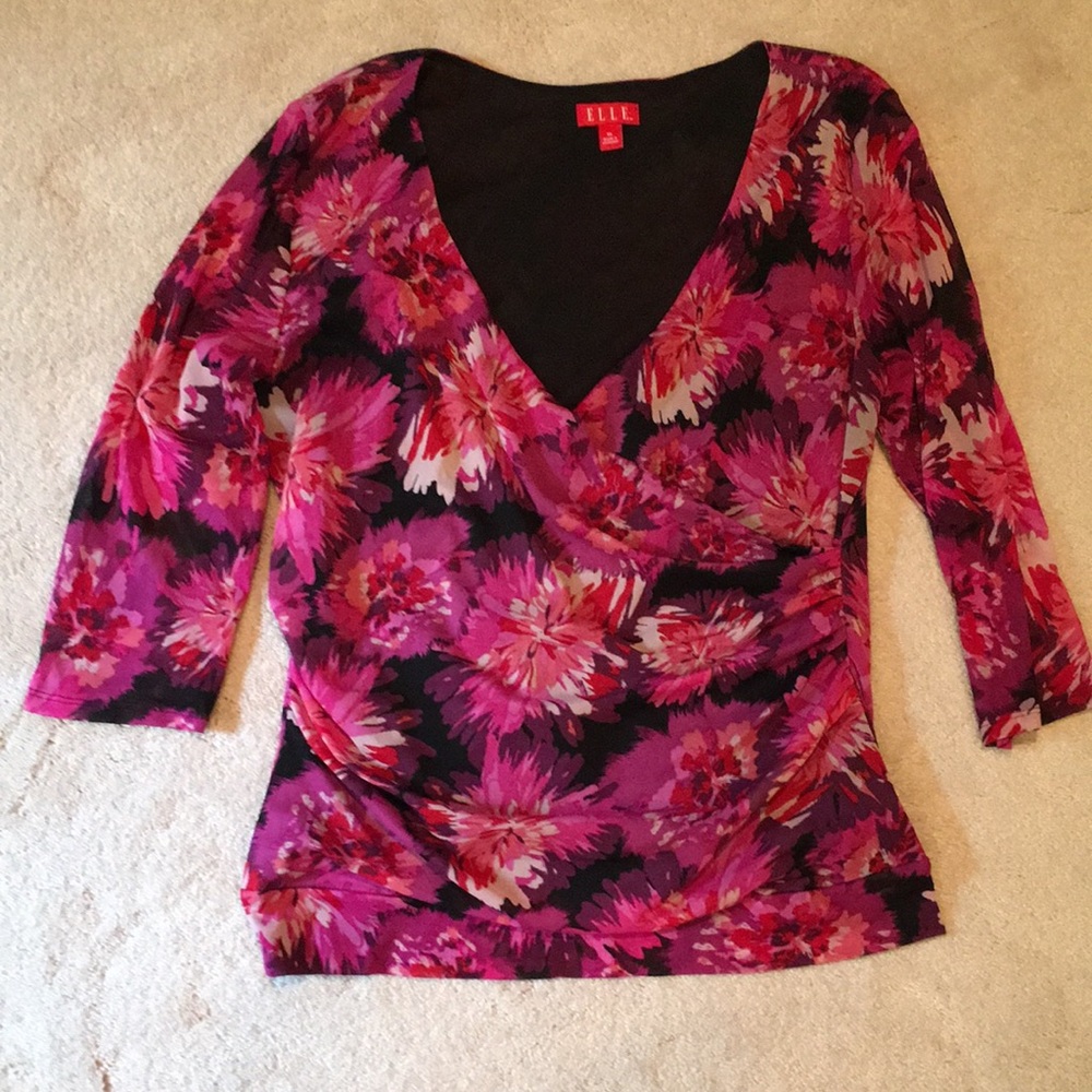 Elle Two layer wrap top Size XL